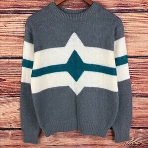 Vintage 1980s Koman Gray Mohair Sweater